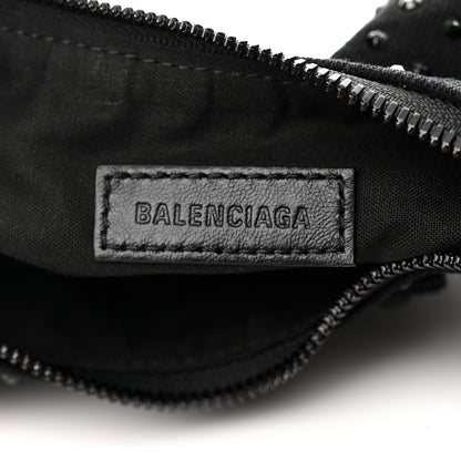 Balenciaga Denim Embellished Le Cagole Shoulder Bag XS Black 6 of 10