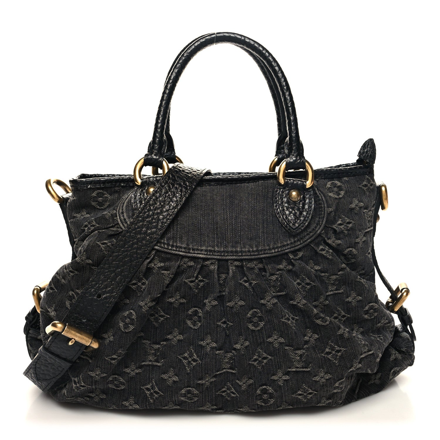Louis Vuitton Denim Neo Cabby MM Black 1 of 9