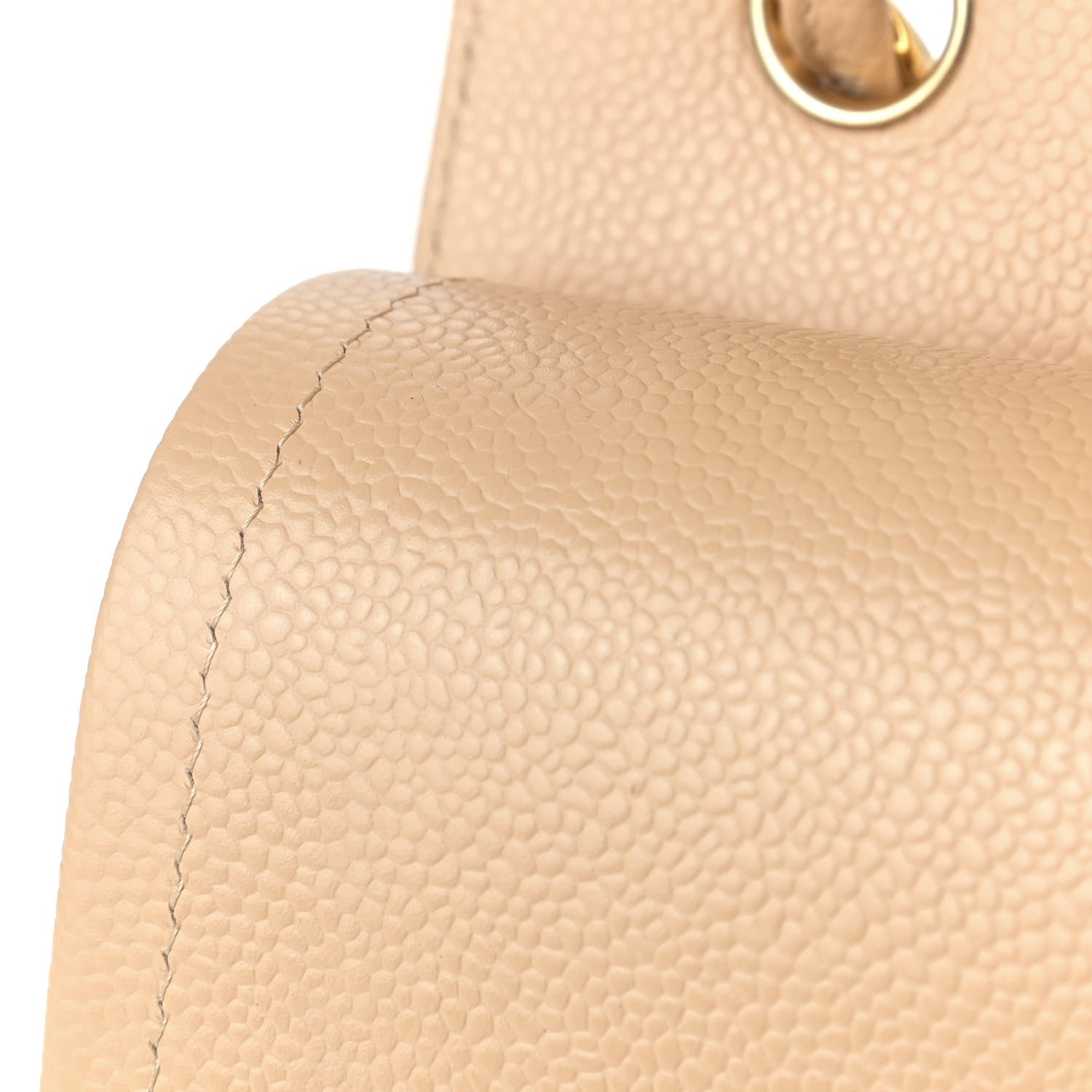 Chanel Caviar Quilted Jumbo Double Flap Beige Clair 8 of 11