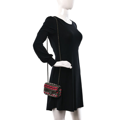 Chanel Cashmere Knit Extra Mini Single Flap Khaki Multicolor 2 of 9