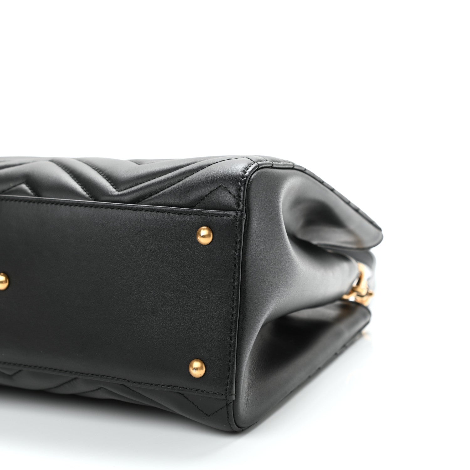 Gucci Calfskin Matelasse Small GG Marmont Tote Black 9 of 9