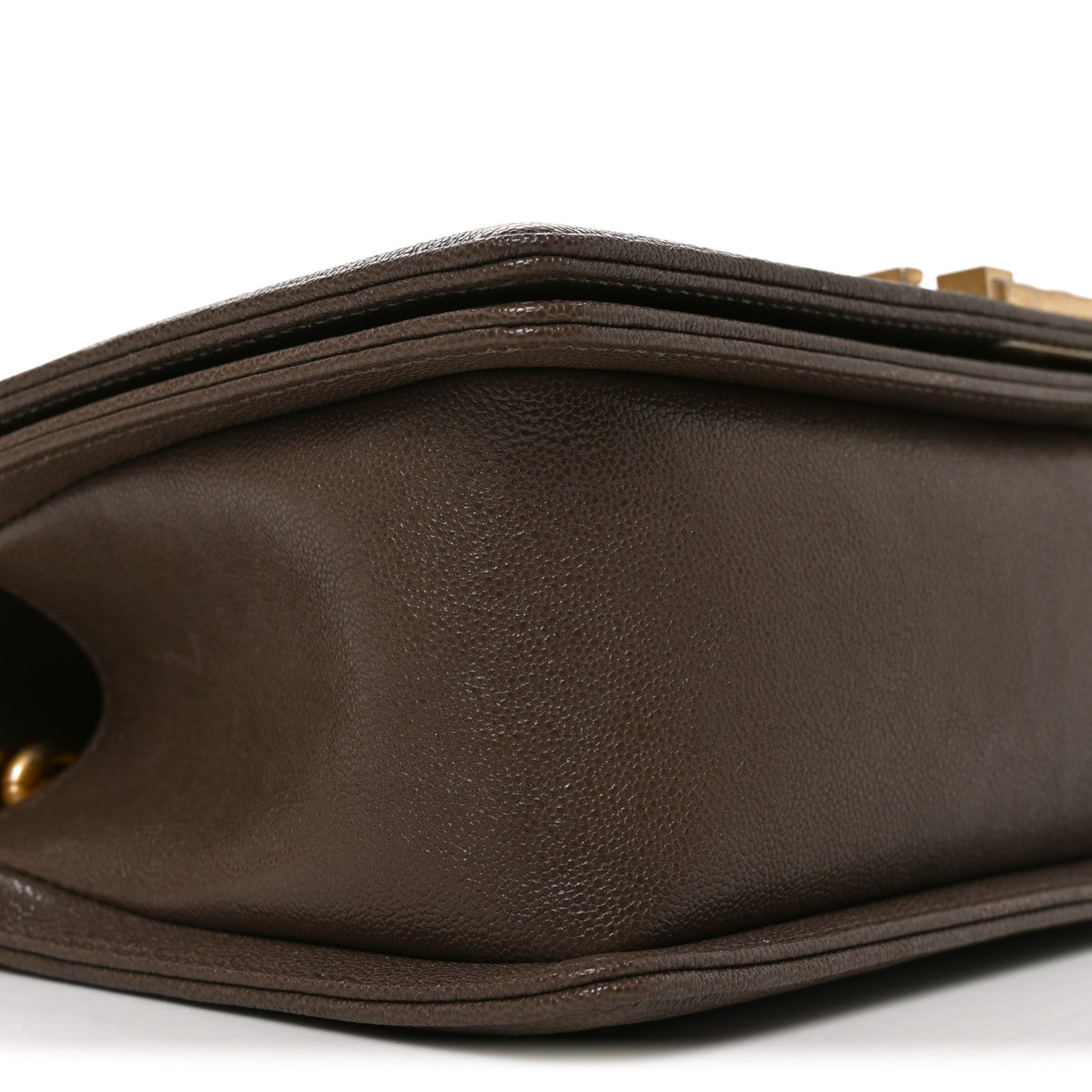 Chanel Caviar Quilted Medium Boy Flap Khaki 9 of 10