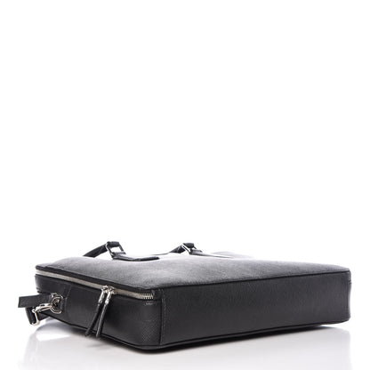 Prada Saffiano Cuir Briefcase Black 4 of 14