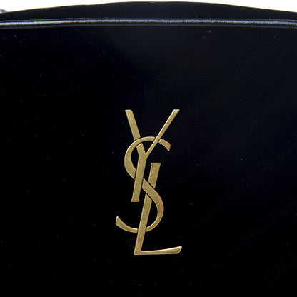 Saint Laurent Velour Matelasse Monogram Lou Belt Bag Black 8 of 8