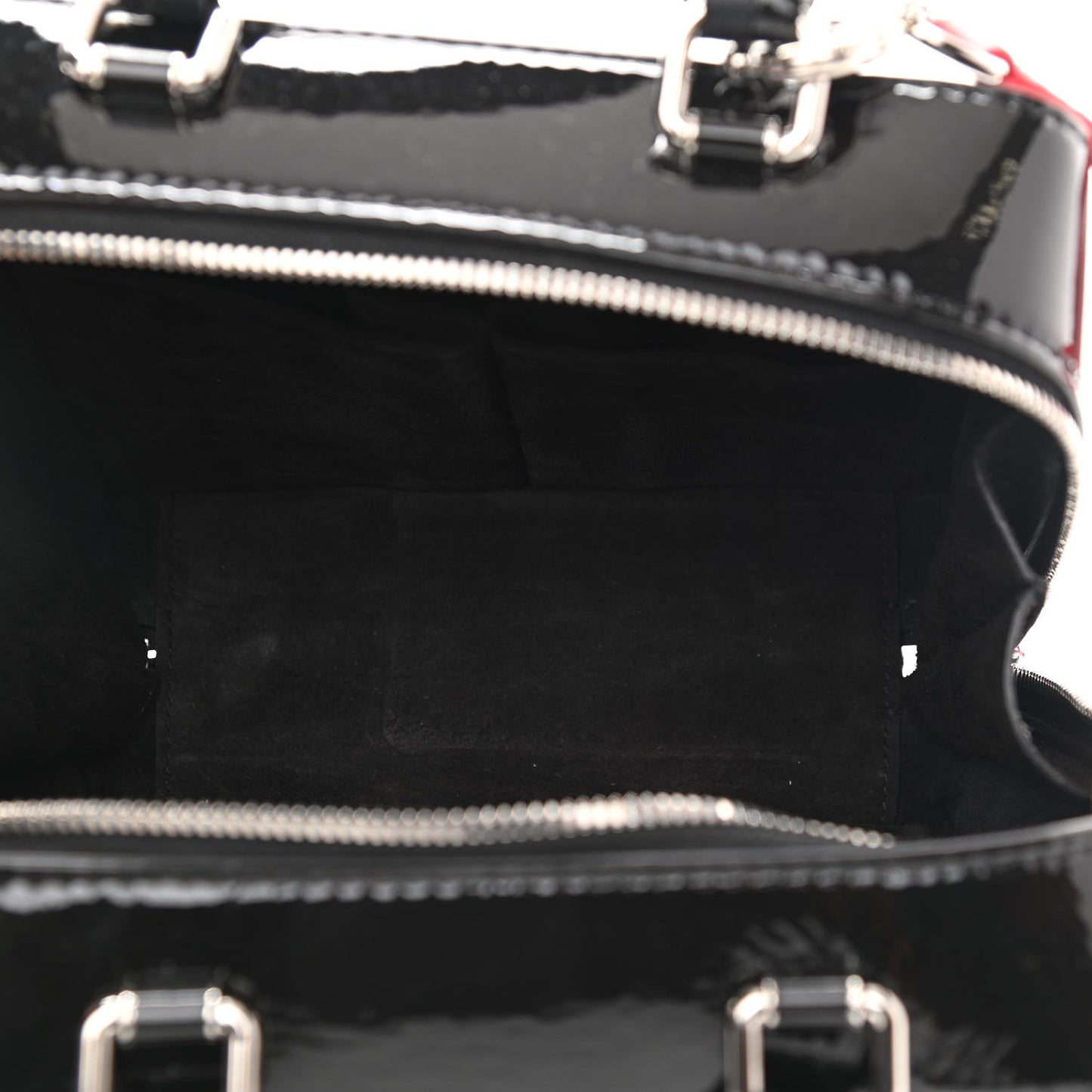 Patent Quilted Travel Kit Vanity Case Black