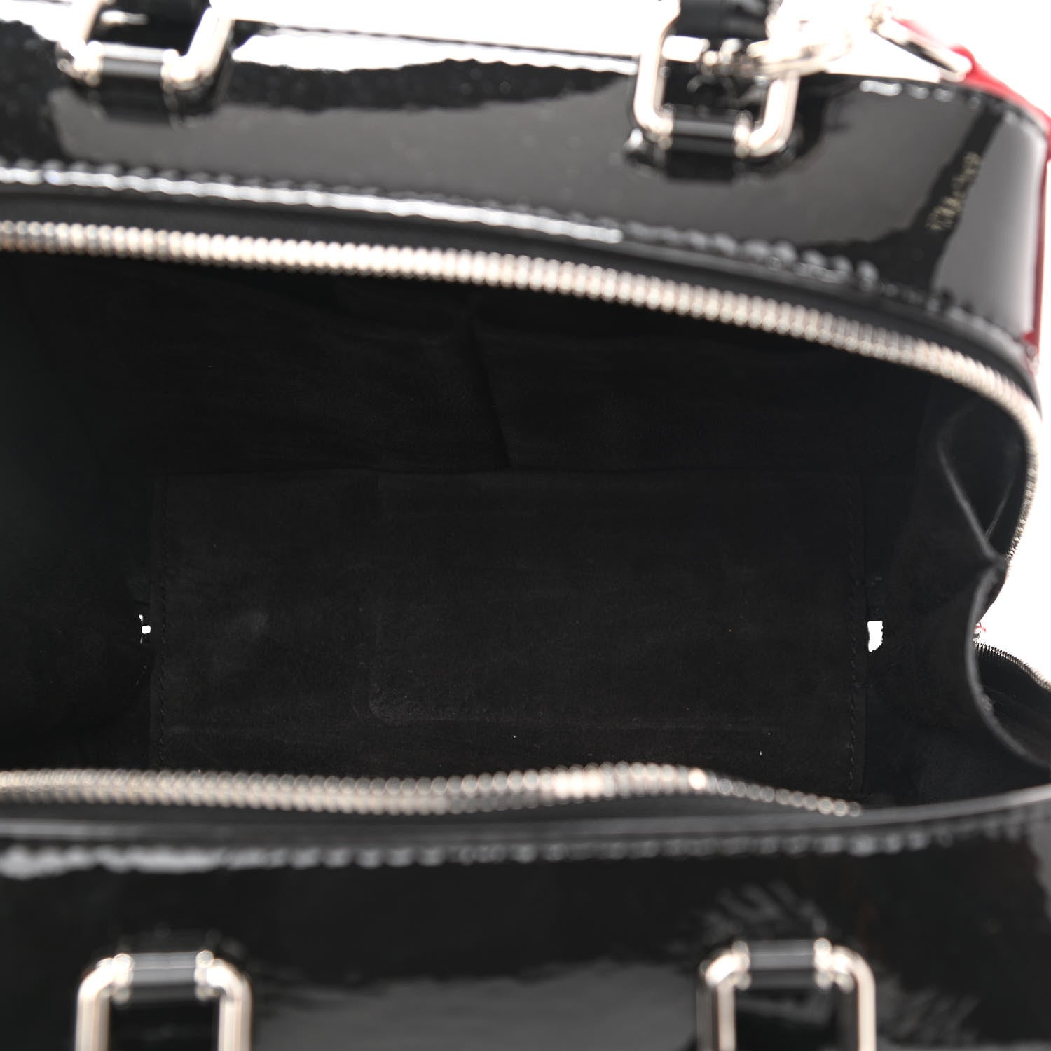 Chanel Patent Quilted Travel Kit Vanity Case Black 5 of 12