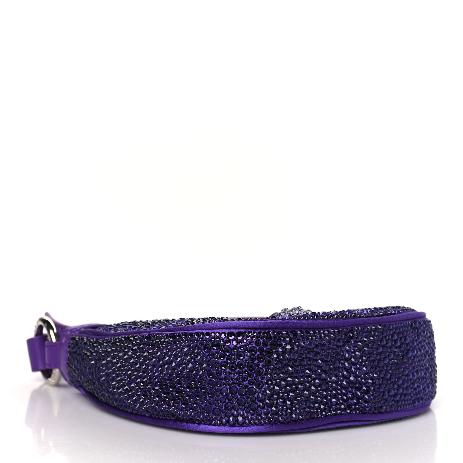 Versace Crystal Repeat Mini Hobo Purple 3 of 9