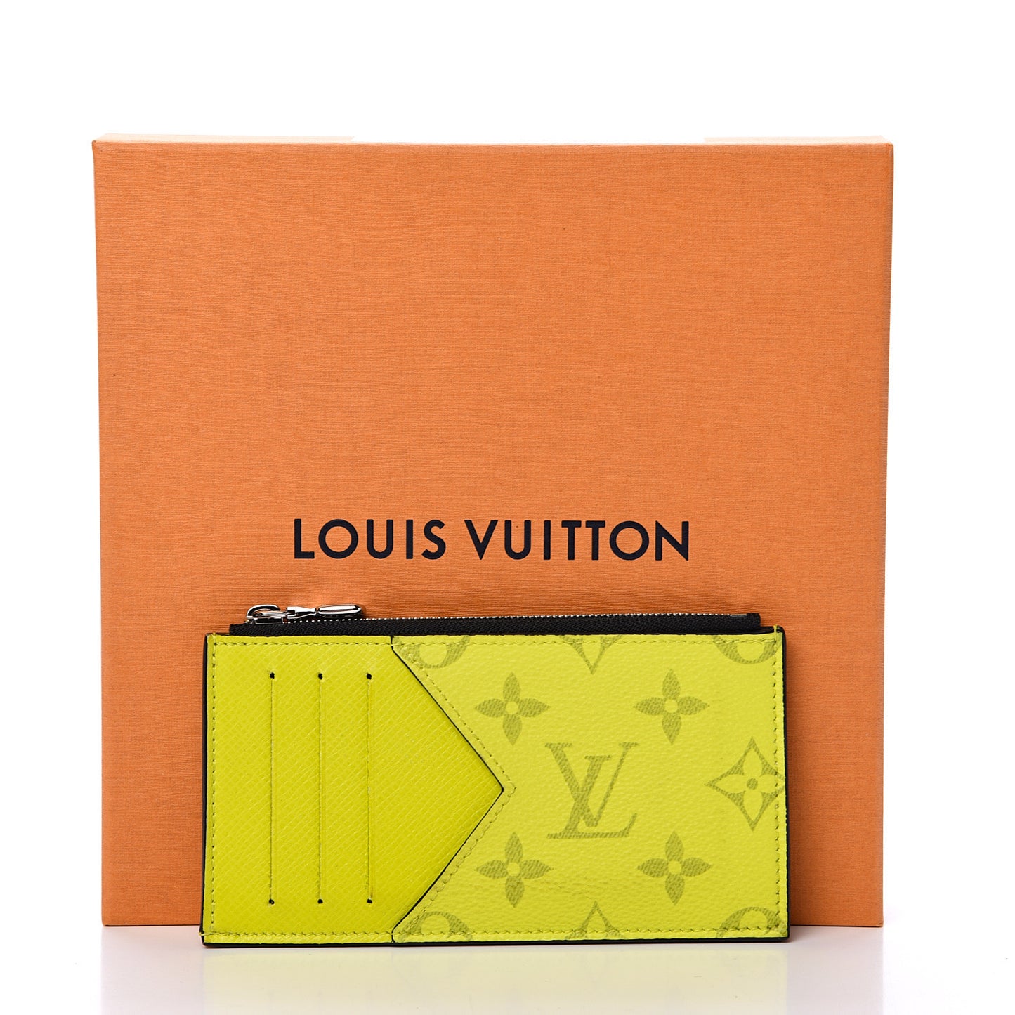 Monogram Taiga Coin Card Holder Yellow