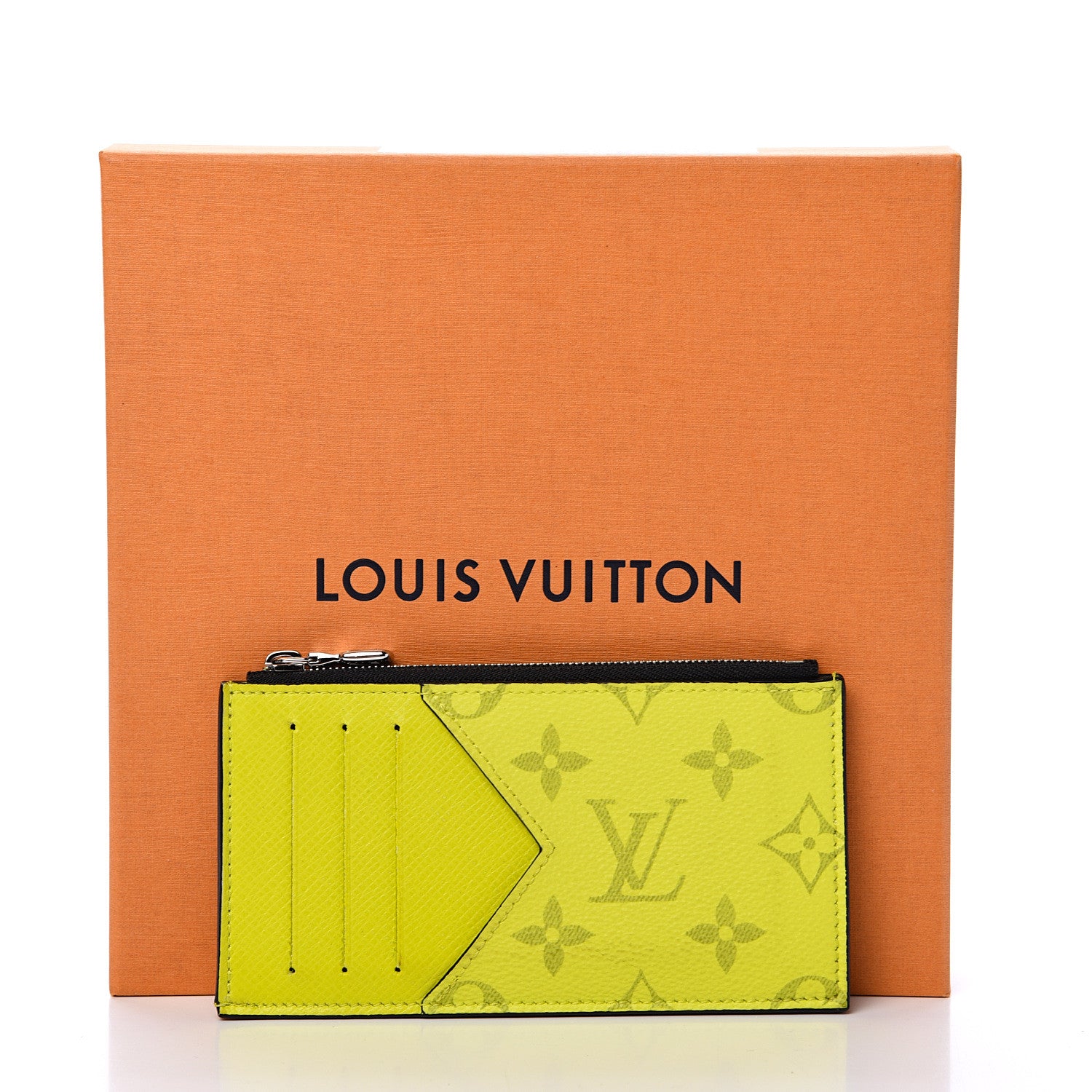 Louis Vuitton Monogram Taiga Coin Card Holder Yellow 7 of 7