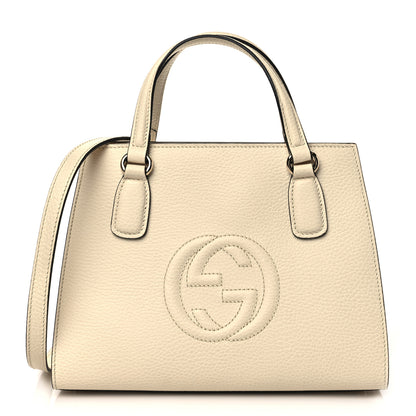 Gucci Dollar Calfskin Medium Soho Top Handle Satchel Ivoire 1 of 7