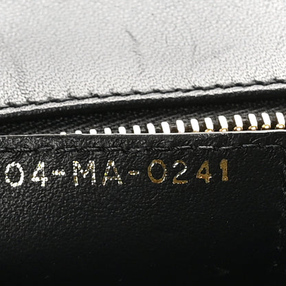 Christian Dior Beaded Checkered Medium Caro Bag Black 7 of 10