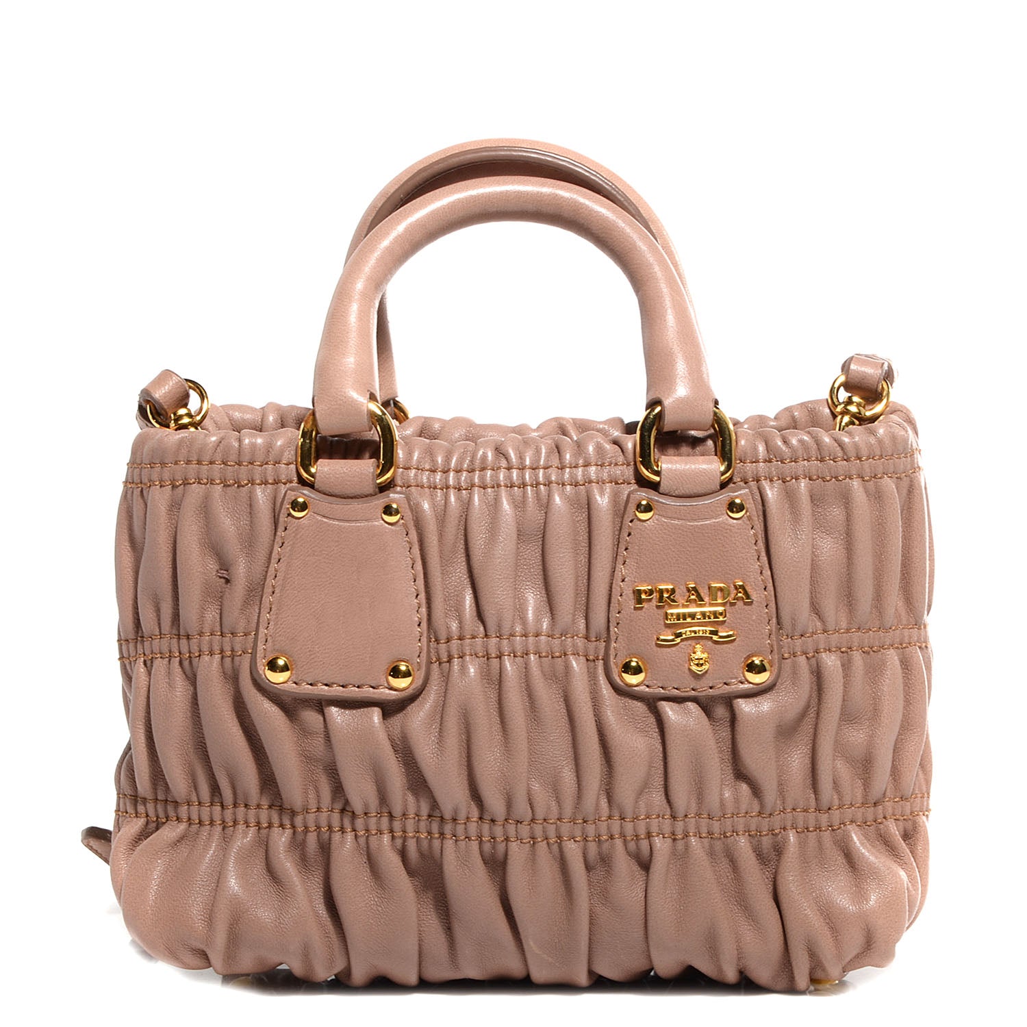 Prada Nappa Gaufre Mini Crossbody Bag Cammeo 1 of 10