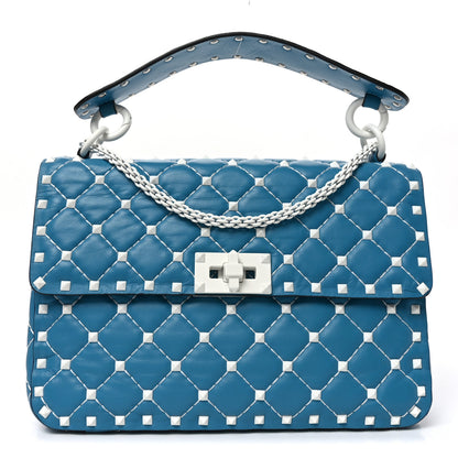Valentino Garavani Nappa Medium Free Rockstud Spike Shoulder Bag Cerulean 1 of 9