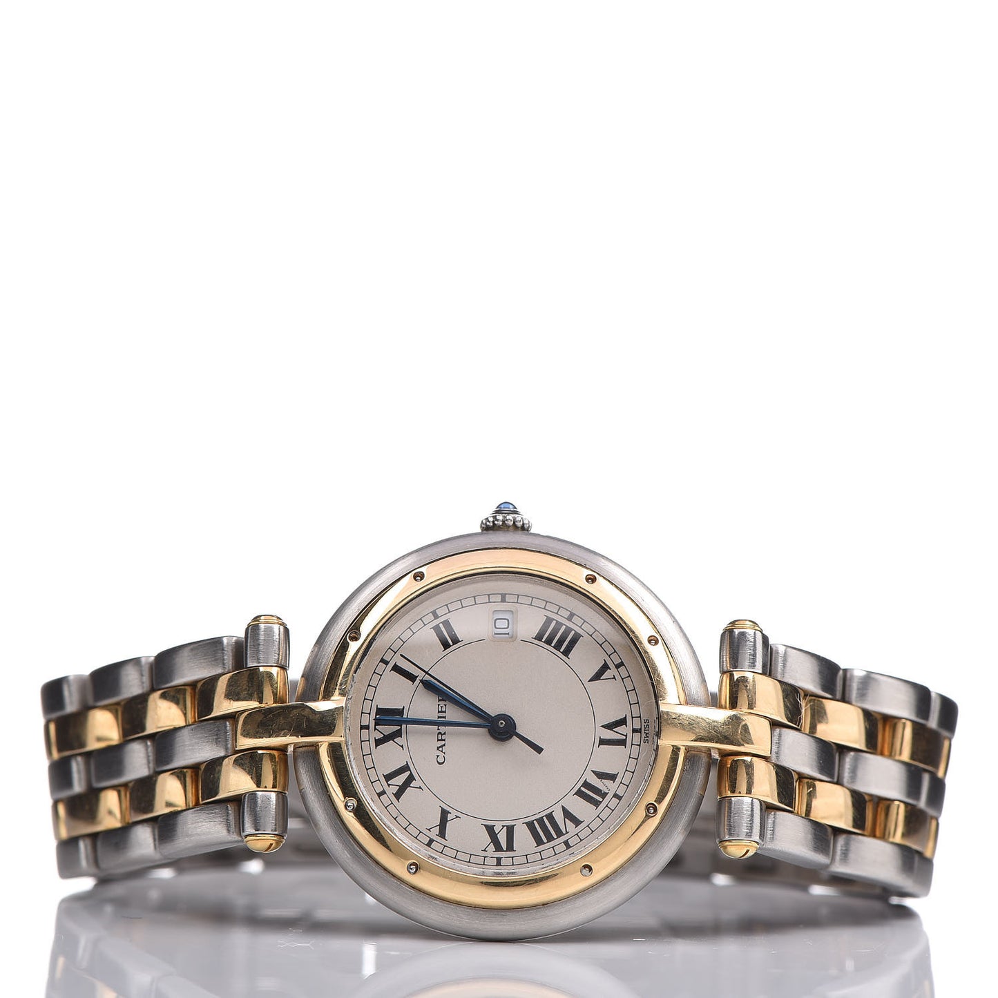 Stainless Steel 18K Yellow Gold 29mm Panthere Vendome Quartz Watch