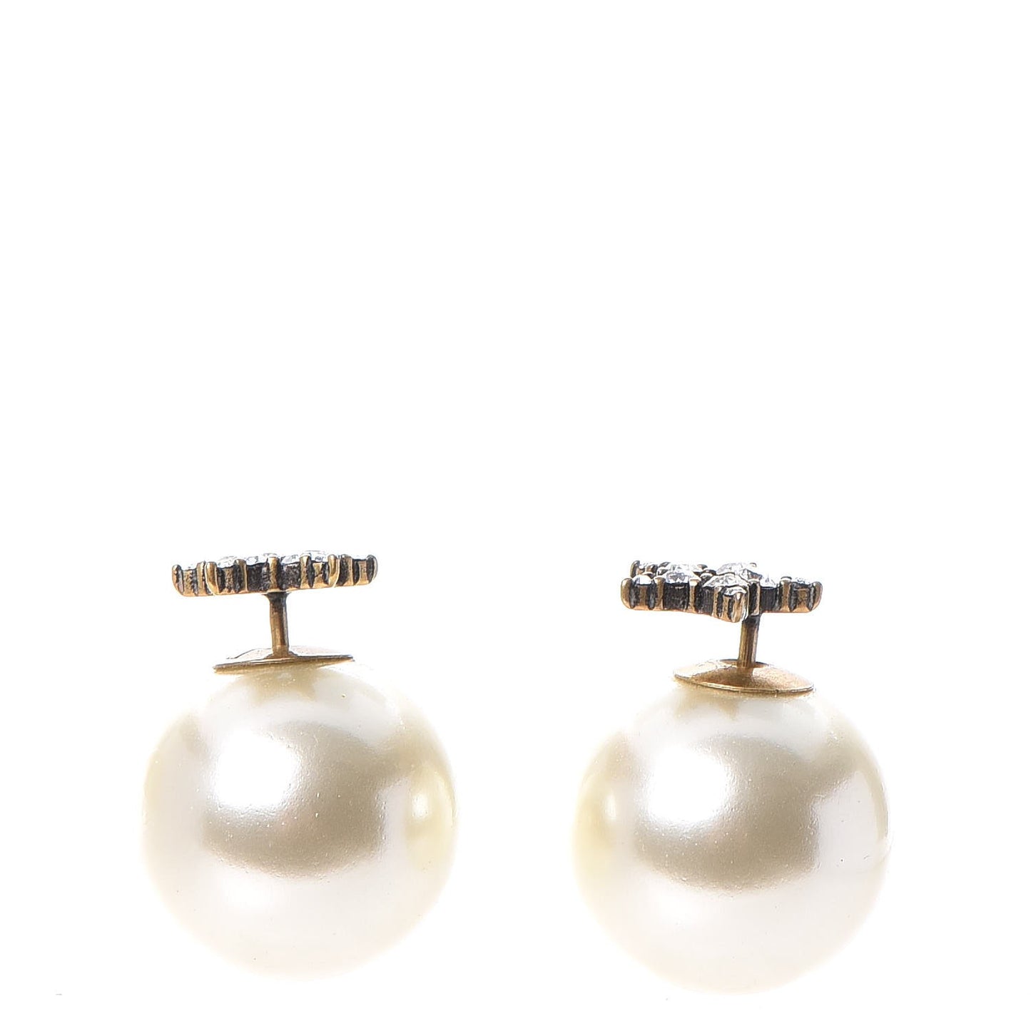 Pearl Crystal Star Mise En Dior Tribal Earrings