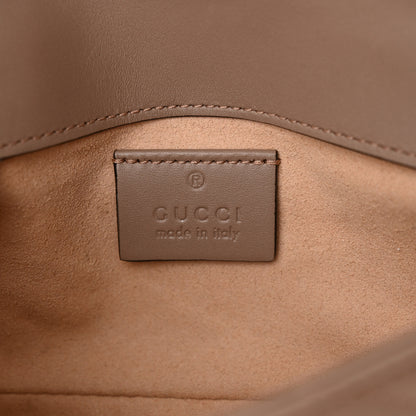 Gucci Calfskin Matelasse Super Mini GG Marmont Shoulder Bag Porcelain Rose 6 of 11