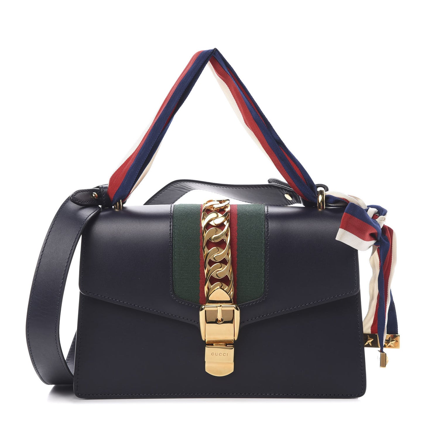 Calfskin Small Sylvie Shoulder Bag Black