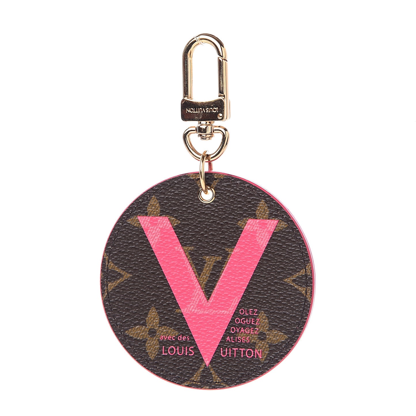 Monogram Illustre V Bag Charm Key Ring Grenade