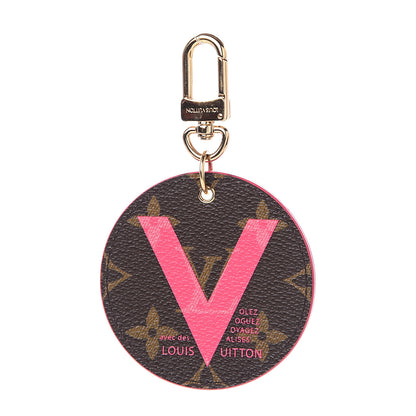 Louis Vuitton Monogram Illustre V Bag Charm Key Ring Grenade 1 of 4