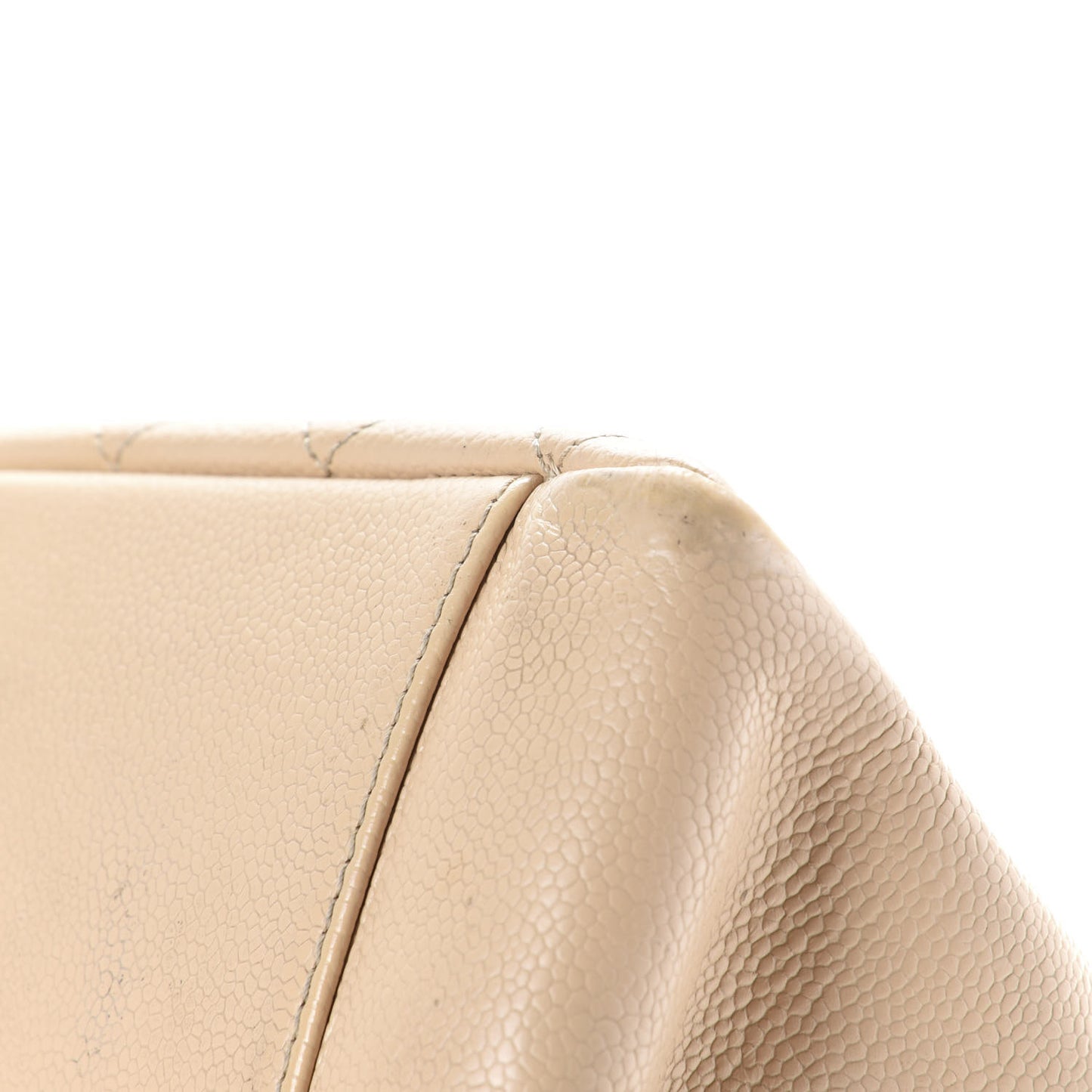 Caviar Quilted Grand Shopping Tote GST Beige Clair