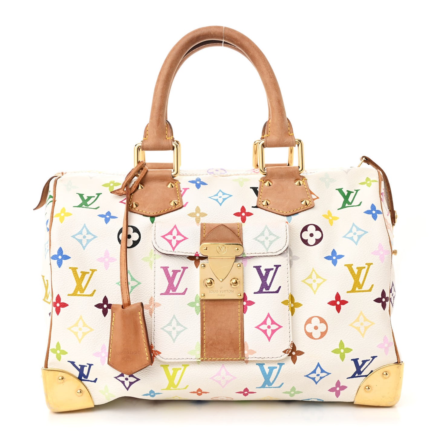 Monogram Multicolor Speedy 30 White