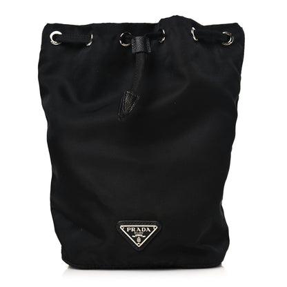 Prada Nylon Vela Drawstring Pouch Black 1 of 8