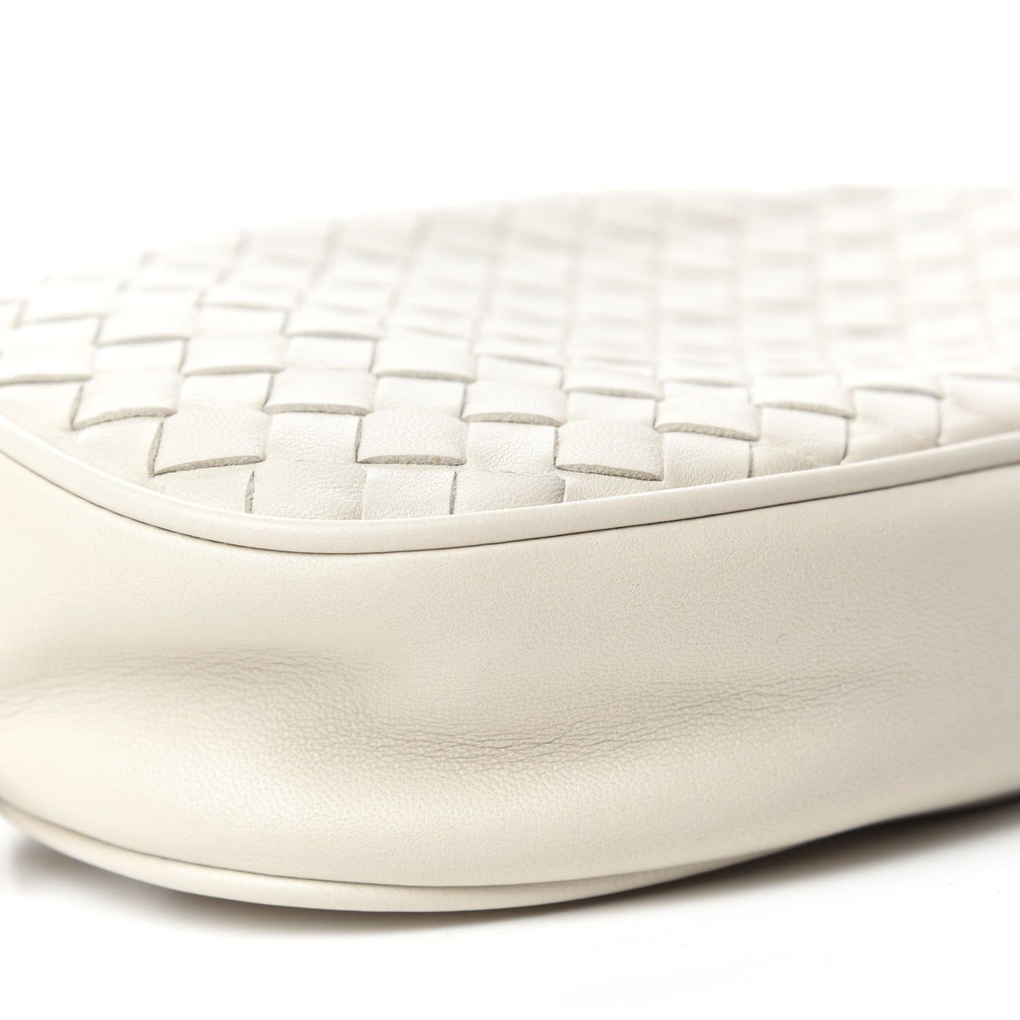 Nappa Intrecciato Belt Bag White