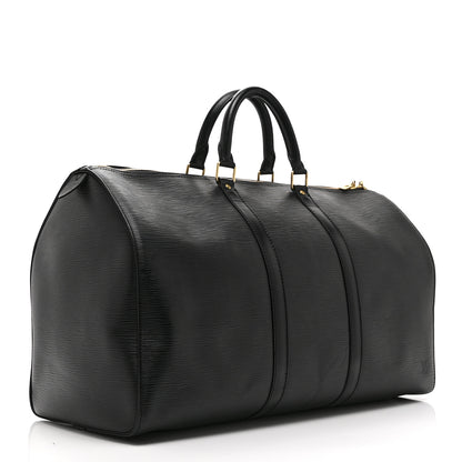 Louis Vuitton Epi Keepall 50 Black 2 of 11