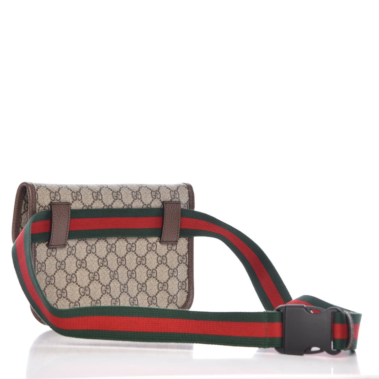 GG Supreme Monogram Neo Vintage Web Belt Bag Brown