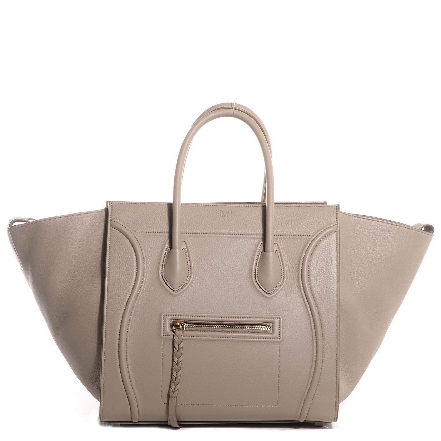 Celine Supple Calfskin Medium Phantom Luggage Beige 1 of 7
