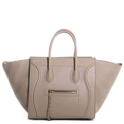 Celine Supple Calfskin Medium Phantom Luggage Beige 1 of 7