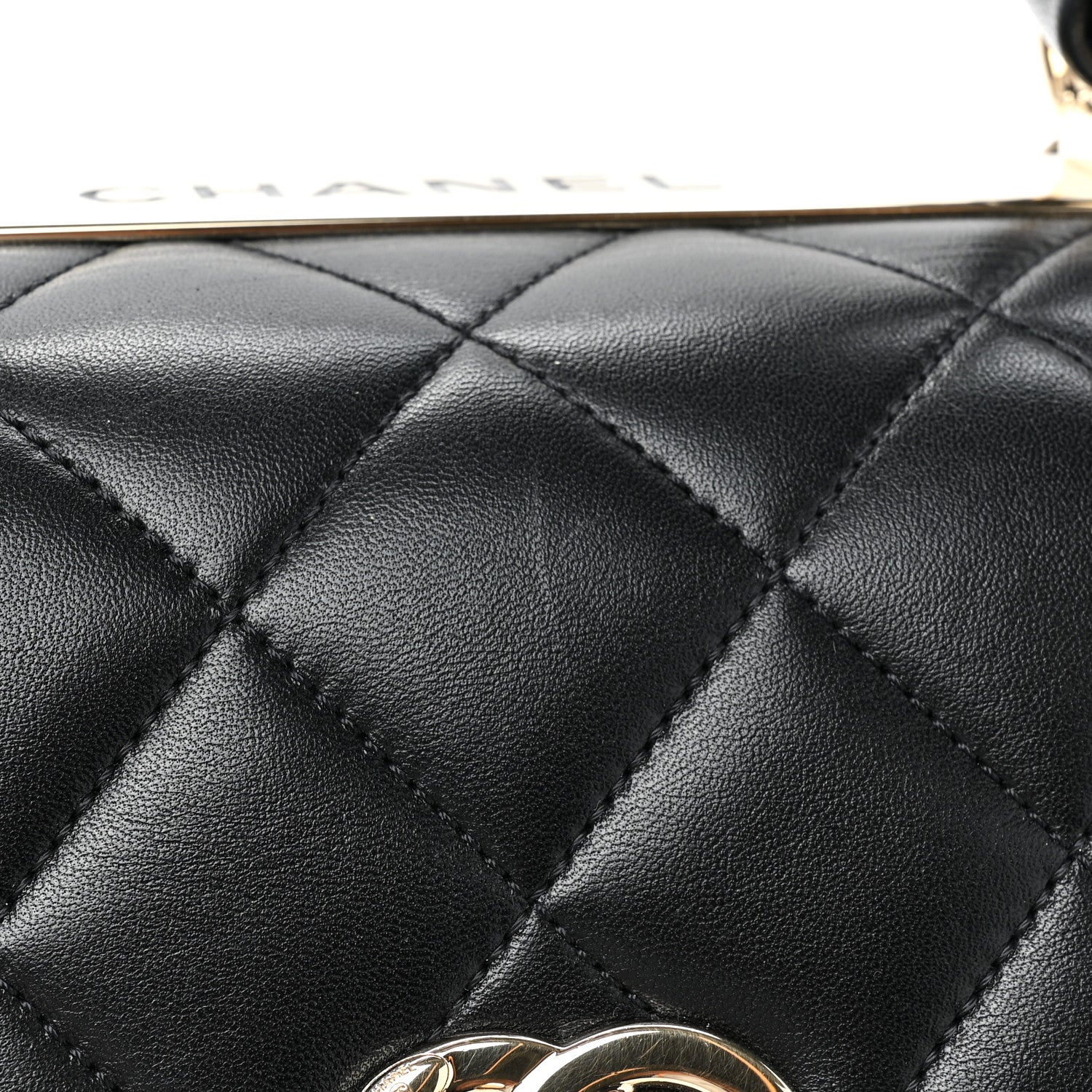 Chanel Lambskin Quilted Medium Trendy CC Flap Dual Handle Bag Black 14 of 15