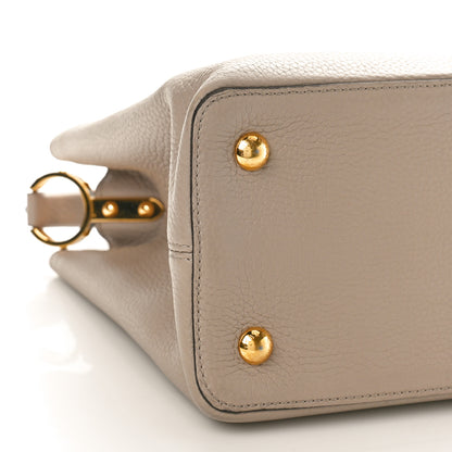 Louis Vuitton Taurillon Capucines MM Galet 8 of 11