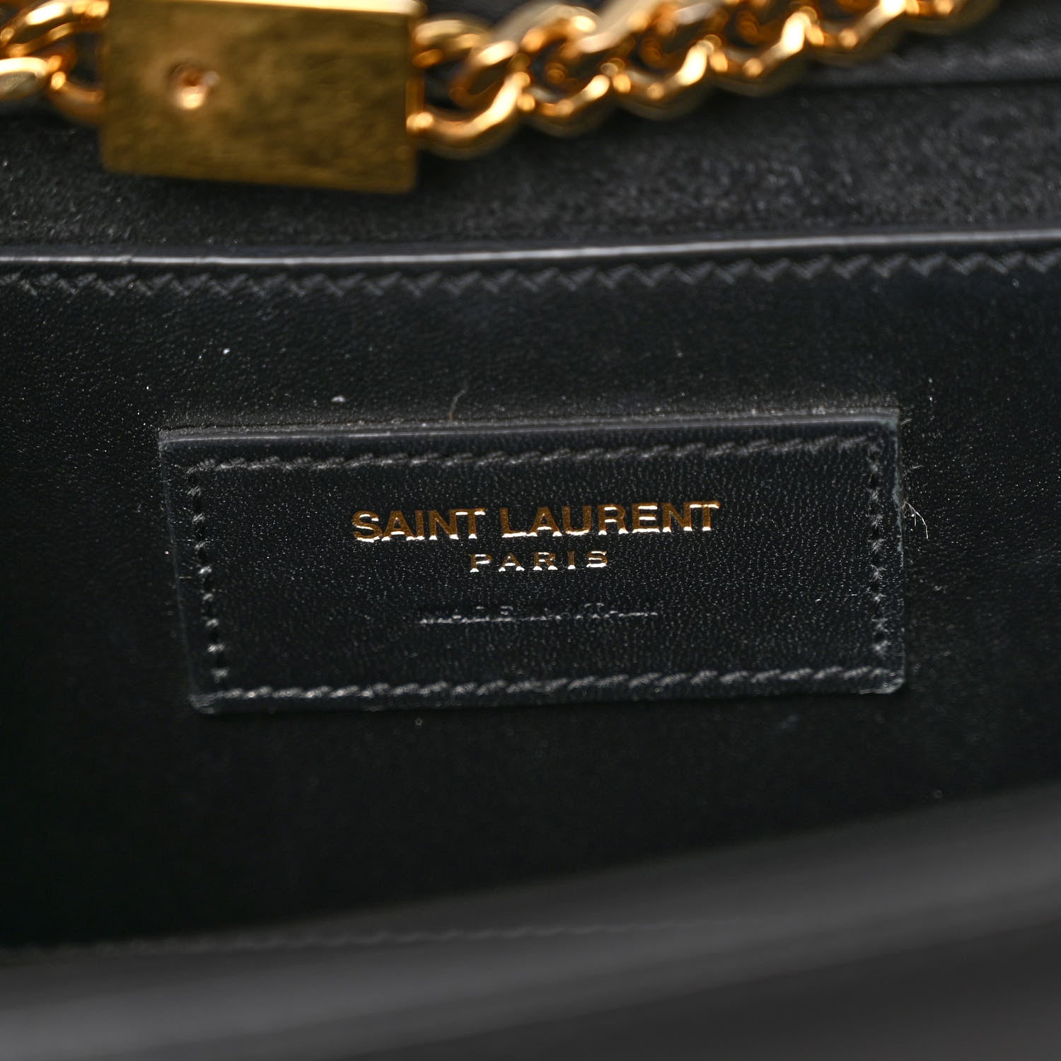 Saint Laurent Smooth Calfskin Medium Classic Monogram Kate Tassel Satchel Black 6 of 11