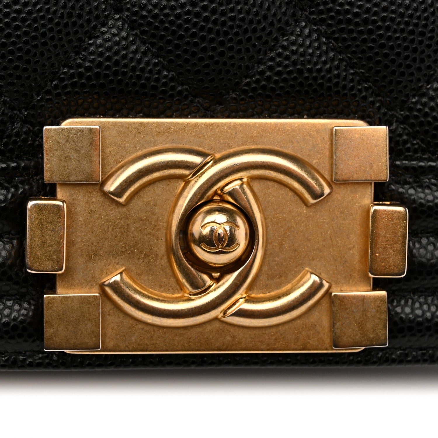 Chanel Caviar Quilted Medium Boy Flap Black 12 of 13