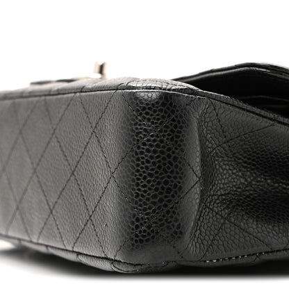 Chanel Caviar Quilted Medium Double Flap Black 27 of 40