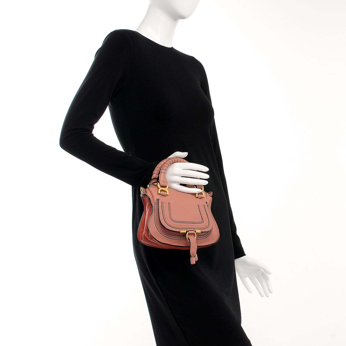 Calfskin Mini Marcie Satchel Waterlily