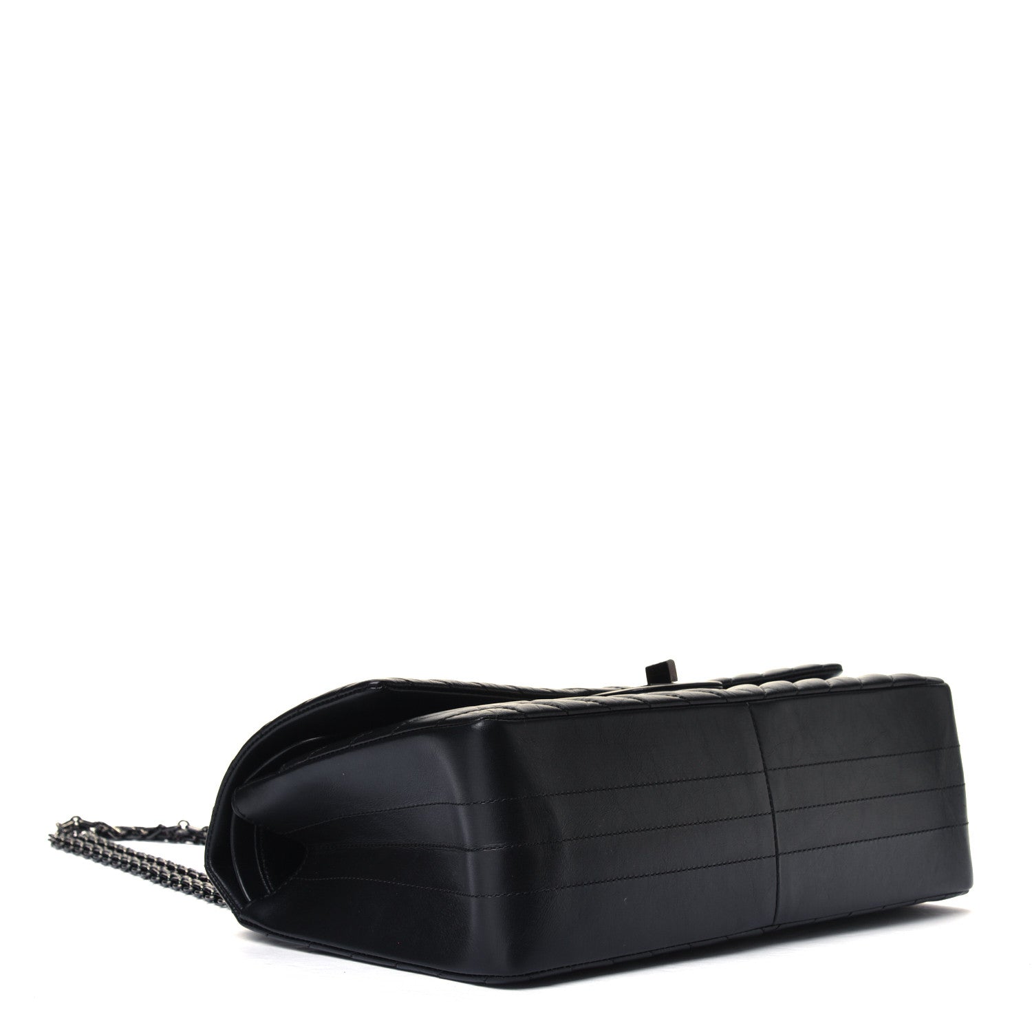 Chanel Aged Calfskin Chevron Quilted 2.55 Reissue 226 So Black 3 of 5