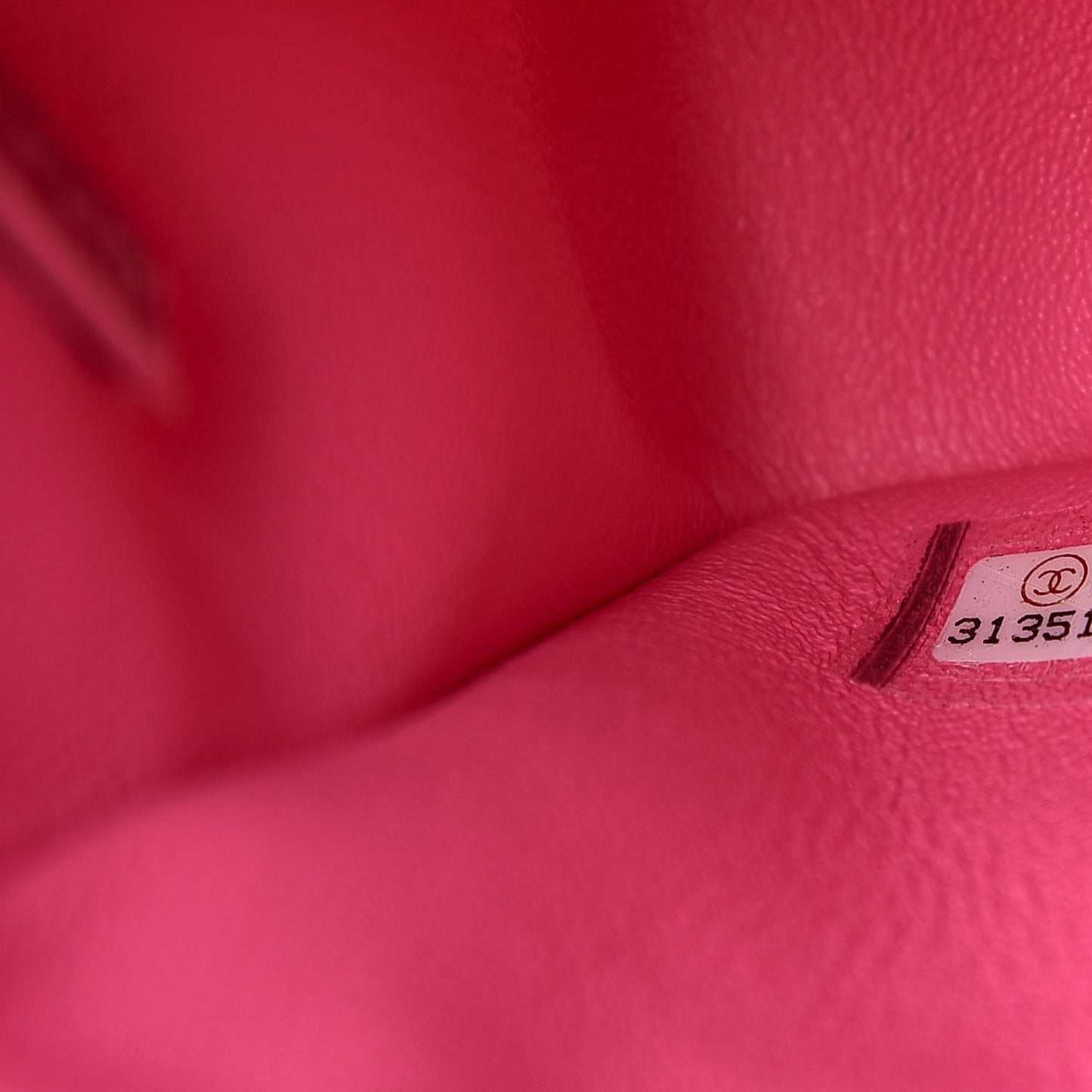 Lambskin Quilted Mini Rectangular Flap Neon Pink