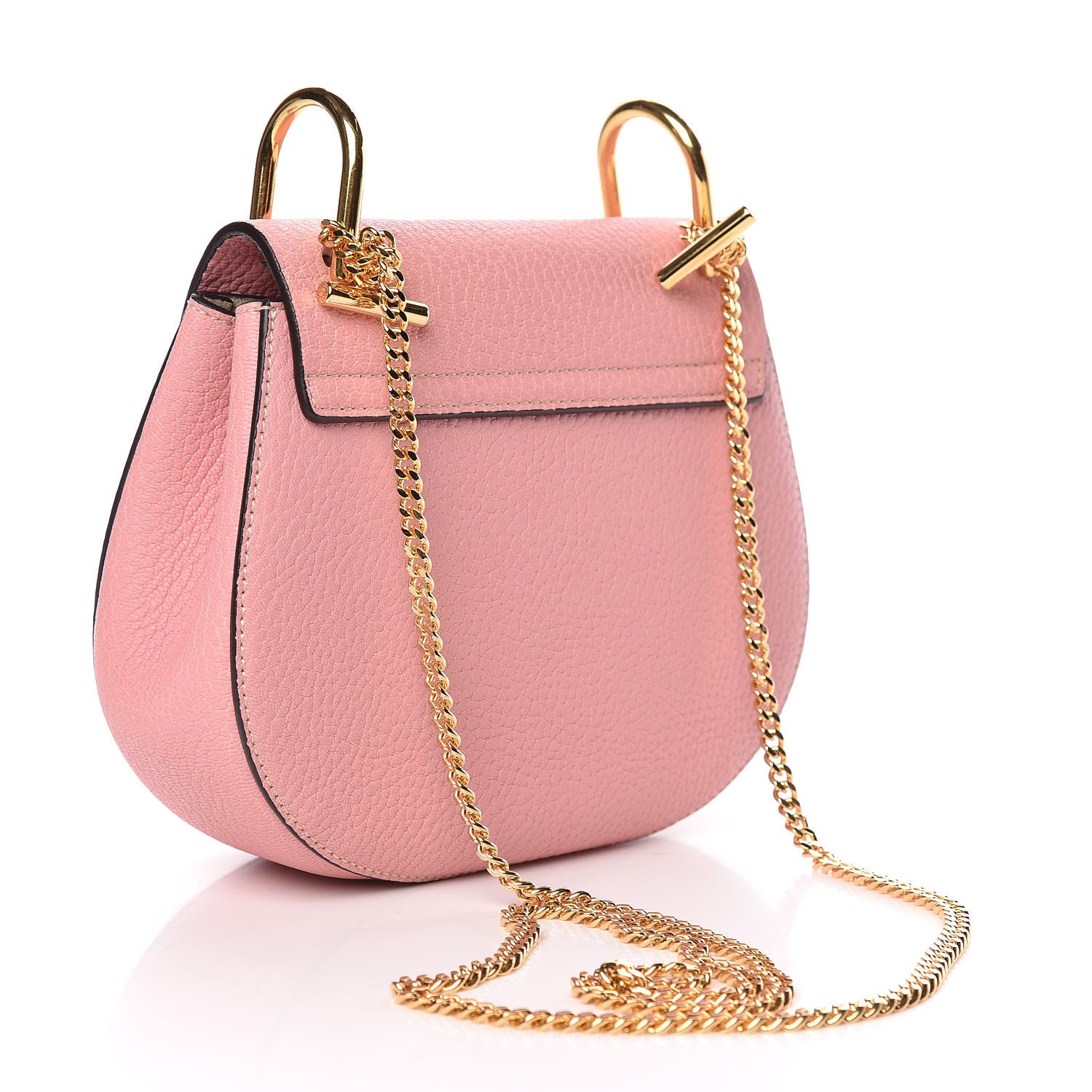 Chloe Grained Lambskin Mini Drew Shoulder Bag Washed Pink 3 of 10