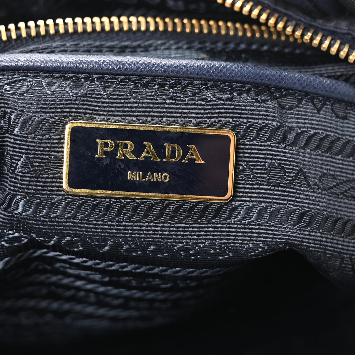 Prada Tessuto Nylon Saffiano Vela Tote Bleu 6 of 10