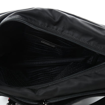 Prada Nylon New Vela Studded Messenger Black Fuoco 4 of 6