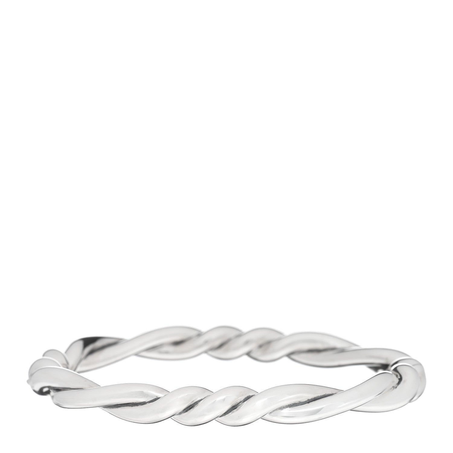 David Yurman Sterling Silver Continuance Center Twist Bracelet 2 of 3