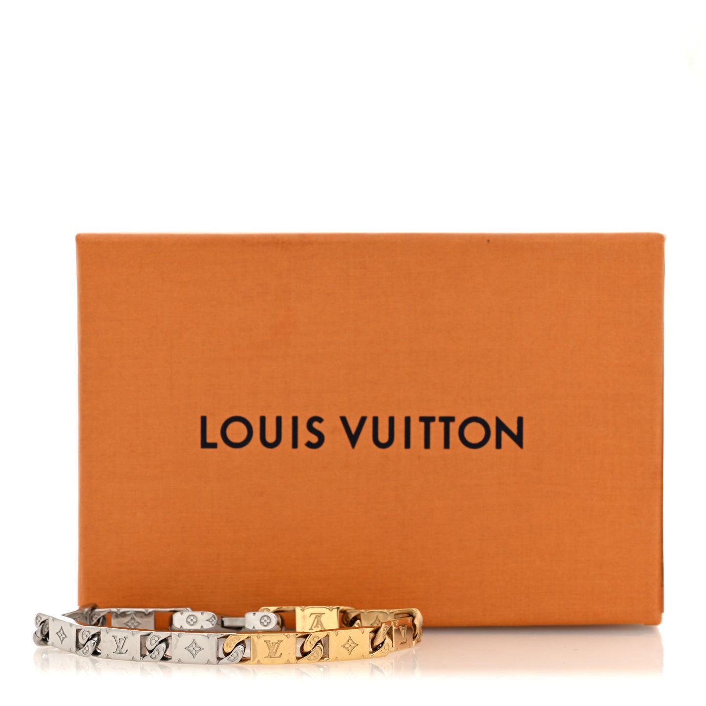 Monogram Tied Up Bracelet M Silver Gold