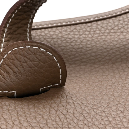 Hermes Taurillon Clemence Evelyne III GM Etoupe 7 of 11