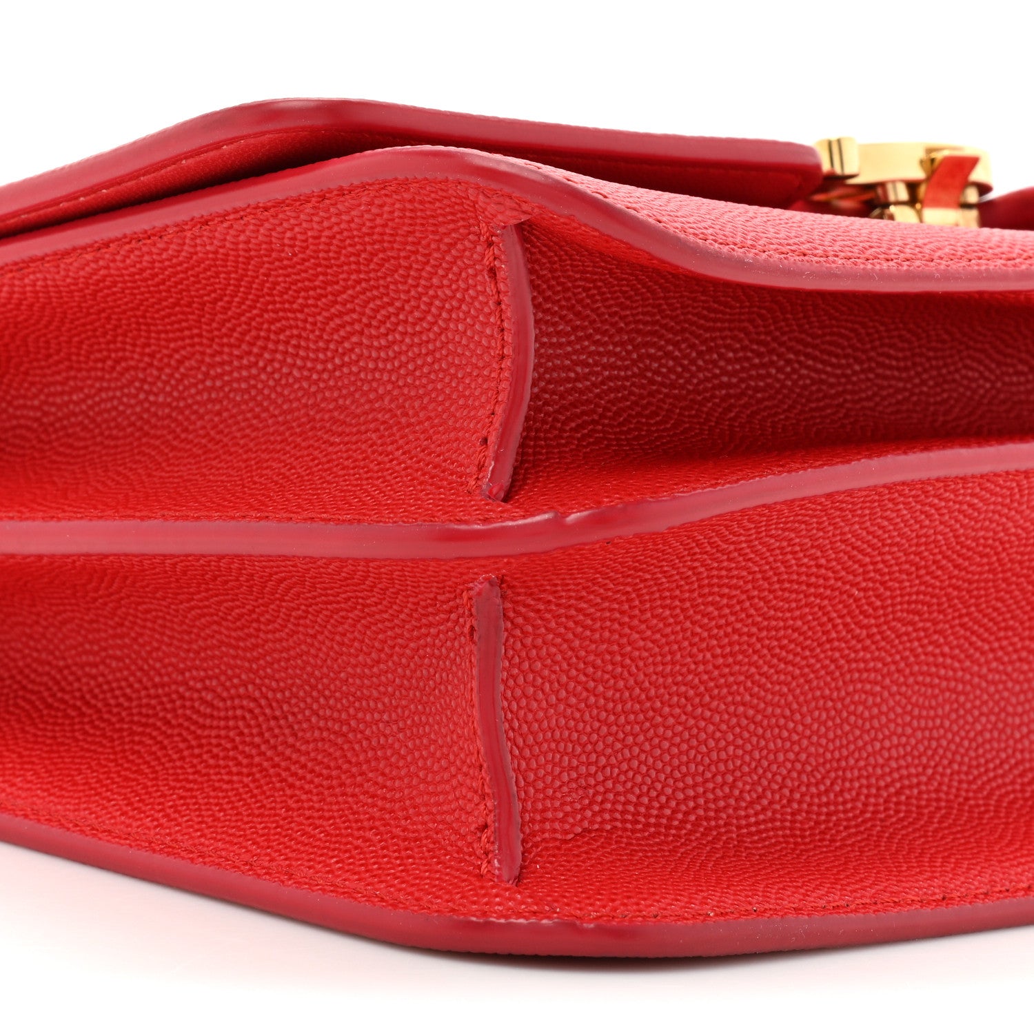 Burberry Grainy Calfskin Small TB Bag Bright Red 9 of 11
