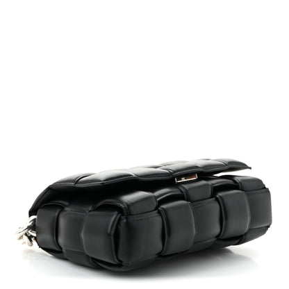 Bottega Veneta Lambskin Maxi Intreccio Padded Chain Cassette Crossbody Bag Black 4 of 10
