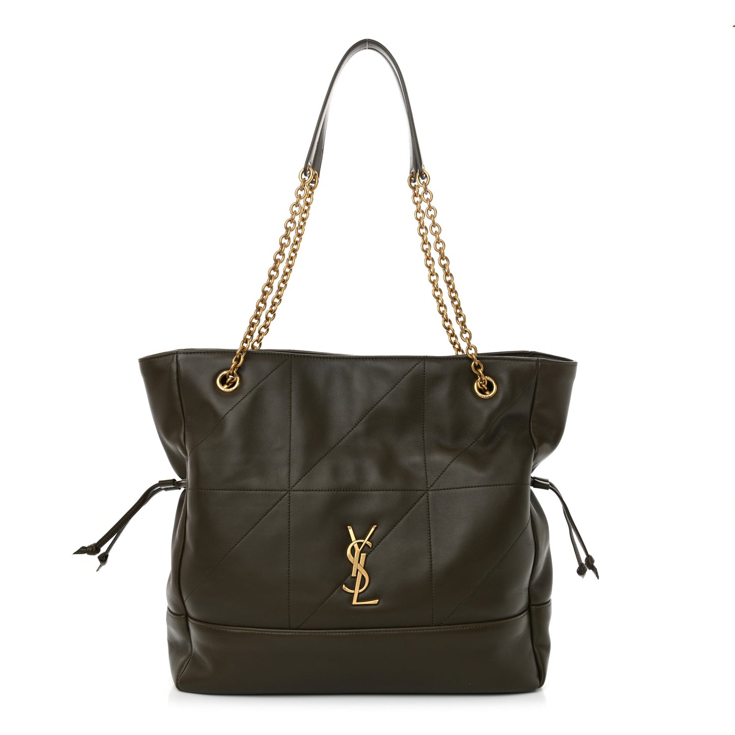 Lambskin Medium Jamie Shopping Tote Light Musk