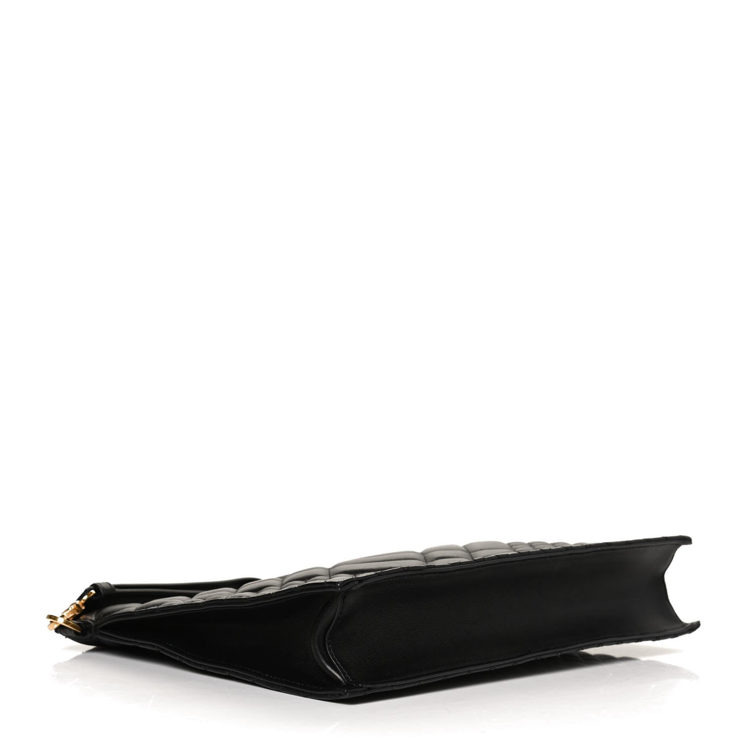 Versace Calfskin Quilted Large Tribute Icon Crossbody Pouch Black 5 of 12