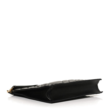 Versace Calfskin Quilted Large Tribute Icon Crossbody Pouch Black 5 of 12